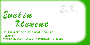 evelin klement business card